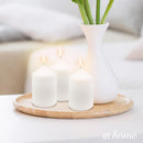 Trina Pillar Candles Unscented Set of 3 – Essential