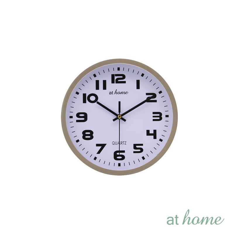 Garry Nordic Wall Clock Easy Read Numbers Analog 7.8” Inches