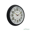 Guian Luminous Wall Clock 12in Analog Step Mechanism — Essential