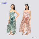 Sassa One Piece Swimsuit and Sarong Cover-up Set