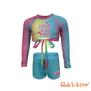 Candy Dreams Long-Sleeved Rashguard Boyleg Set