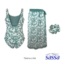 Sway & Swim One Piece Swimsuit and Sarong Cover-up Set