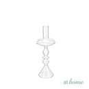 Tobias & Tyrese Tall Glass Tapered Candle Holder — Essential