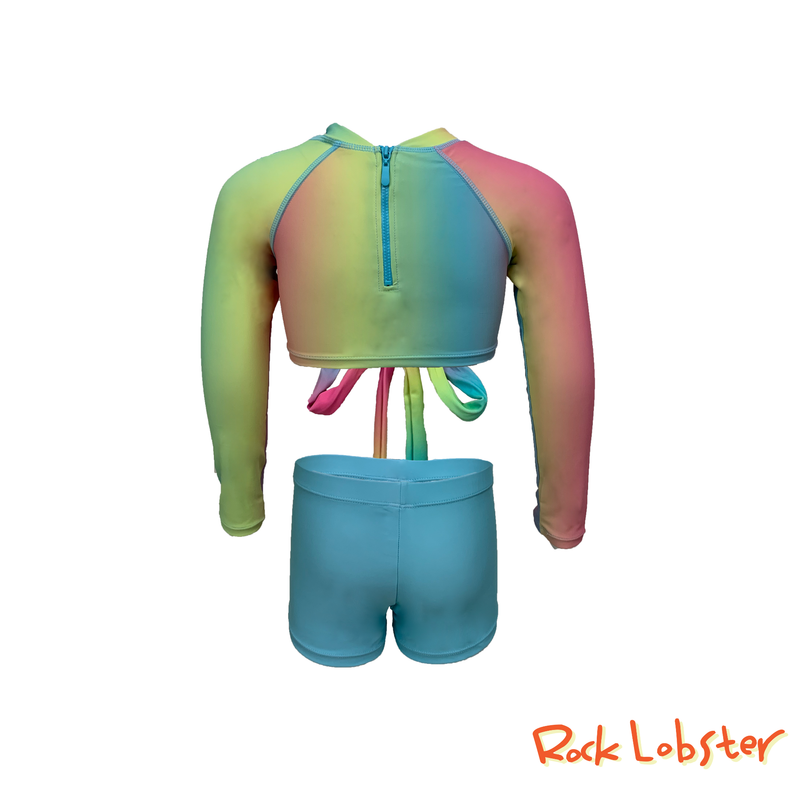 Candy Dreams Long-Sleeved Rashguard Boyleg Set