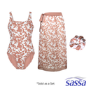 Sassa One Piece Swimsuit and Sarong Cover-up Set