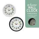 Guian Luminous Wall Clock 12in Analog Step Mechanism — Essential