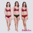 Crimson Romance 3-in-1 Pack Midwaist Bikini Panty
