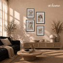 Veda & Valentine Wall Frames Art Deco Abstract Illustration — Ready To Hang