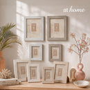 Robby & Raffy Picture Frame Faux Stone Textured Design Photo Display – 5x7 or 8x10