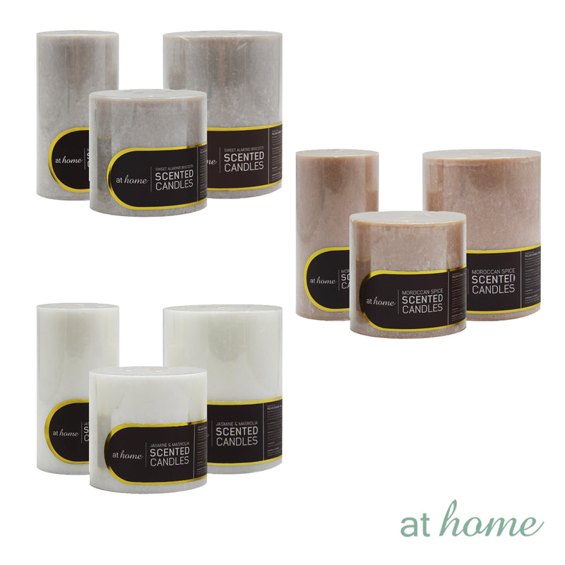 Natural Hues Scented Pillar Candle