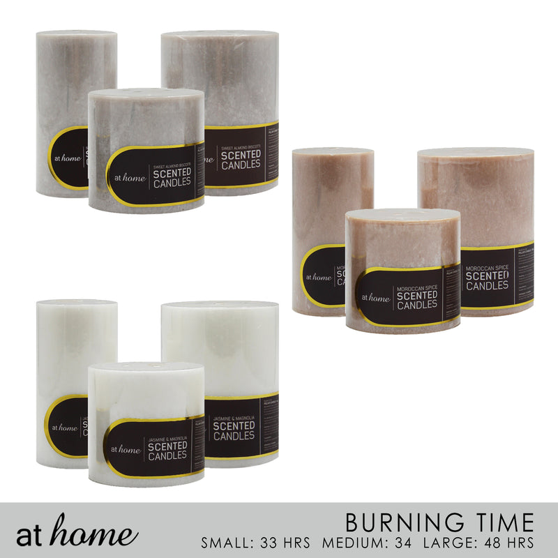 Natural Hues Scented Pillar Candle