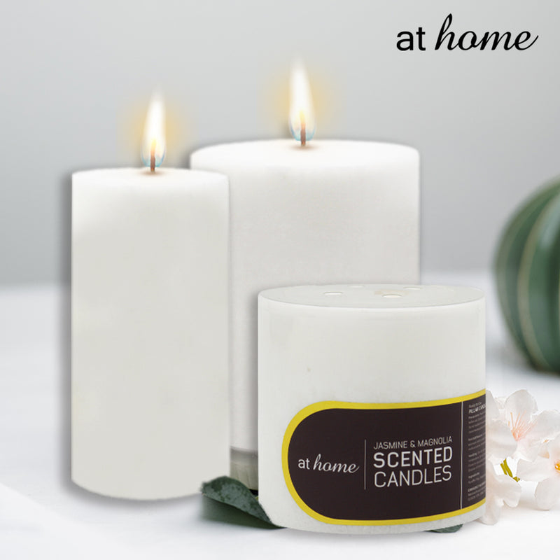 Natural Hues Scented Pillar Candle