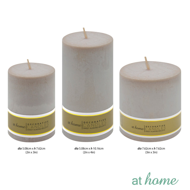 Natural Hues Scented Pillar Candle