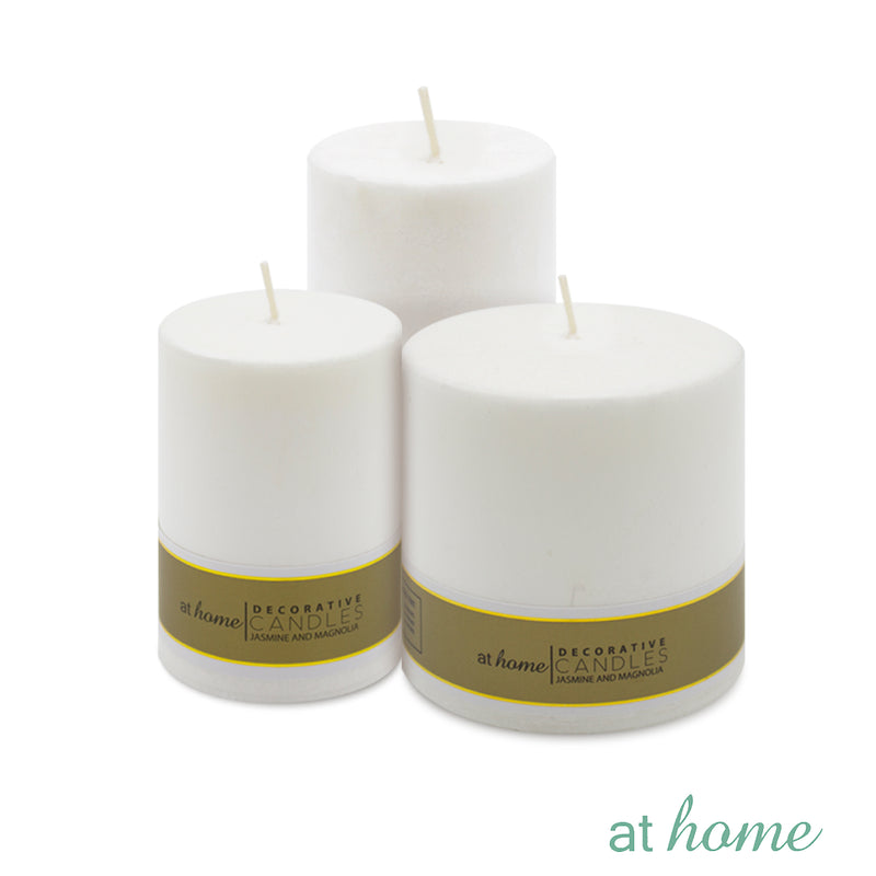 Natural Hues Scented Pillar Candle