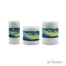 At Home 1pc Whistle Scented Pillar Candle, Home Décor Smokeless 24-46 Hour Burning Time