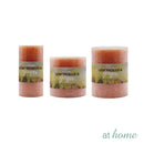 At Home 1pc Whistle Scented Pillar Candle, Home Décor Smokeless 24-46 Hour Burning Time