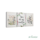 Jasmin Canvas Art Wall Decor Inspirational Quotes Floral Ready to Hang — Set of 3