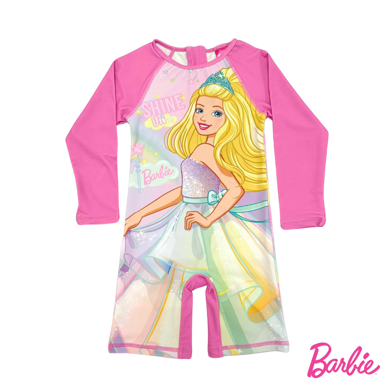 Barbie Long Sleeved Rashguard Bodysuit