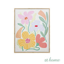 Wanda Framed Wall Art Decoration Woven Flora Botanical Design — Ready to Hang