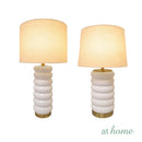 Grandiose Table Lamp Ceramic Ribbed Modern Contemporary Design