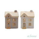 Yuri Tealight Candle Holder Stoneware Miniature House