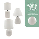 Zayvion Table Lamp Textured Ceramic Minimalist Design