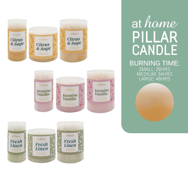 Wistful Scented Pillar Candle