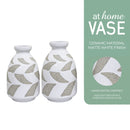 Rene Decorative Vase Ceramic Matte White Glazed Sand Finish