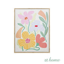 Wanda Framed Wall Art Decoration Woven Flora Botanical Design — Ready to Hang