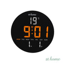 Jairus & Jimnah Digital Wall & Tabletop Clock LED Display Modern Sleek Design