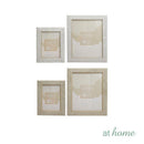 Rana & Rein Photo Frames Faux Wood Classic Ribbed Pattern Design — 5x7 or 8x10