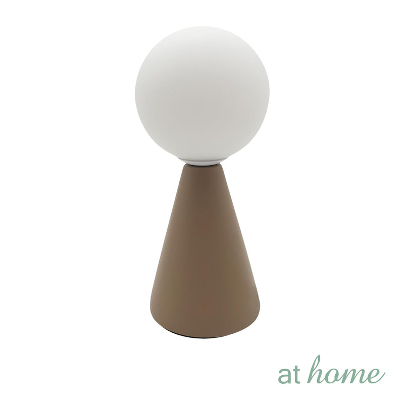 Xue or Xun and Xui Ceramic & Glass Ball Shade Table Lamp