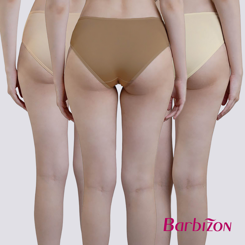 Sporty Nude 3-in-1 Pack Mid Waist Bikini Panty