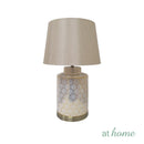 Yati & Yanna or Yesenia Ceramic Table Lamp Arch Geometric Design — Deluxe Pieces