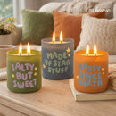 Wavera Scented Jar Candle 50h Dual-Wick Aroma Long Burning Time — 400g