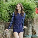 Midnight Blooms High Waist Boyleg Shorts