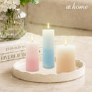 Waterside Scented Pillar Candle Smokeless Aroma Home Fragrance — Essential