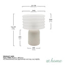 Waylon & Wrenly Ceramic or Wylder Cement Glass Shades Table Lamp