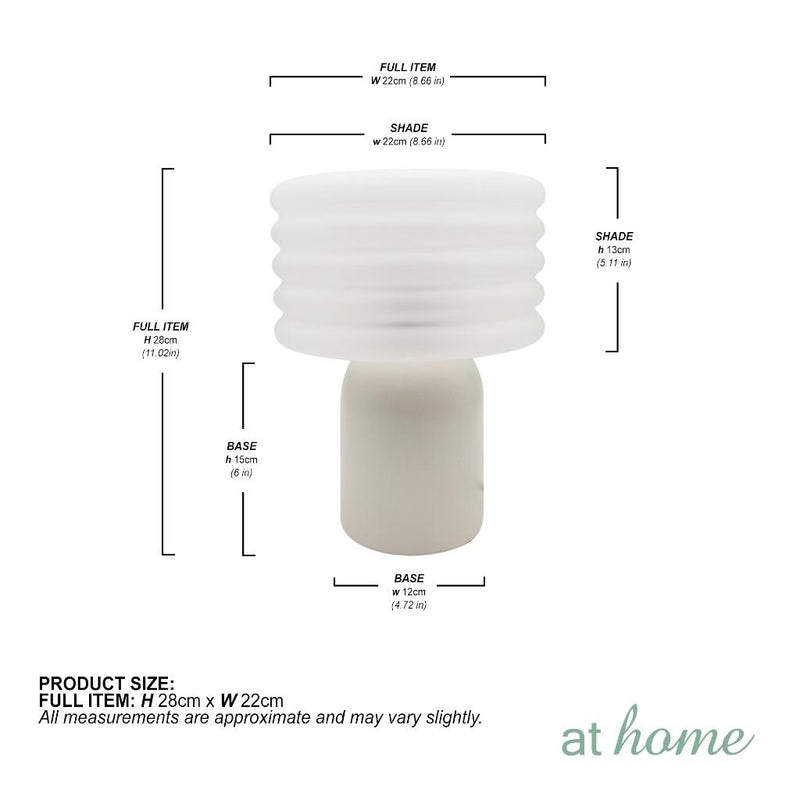 Waylon & Wrenly Ceramic or Wylder Cement Glass Shades Table Lamp