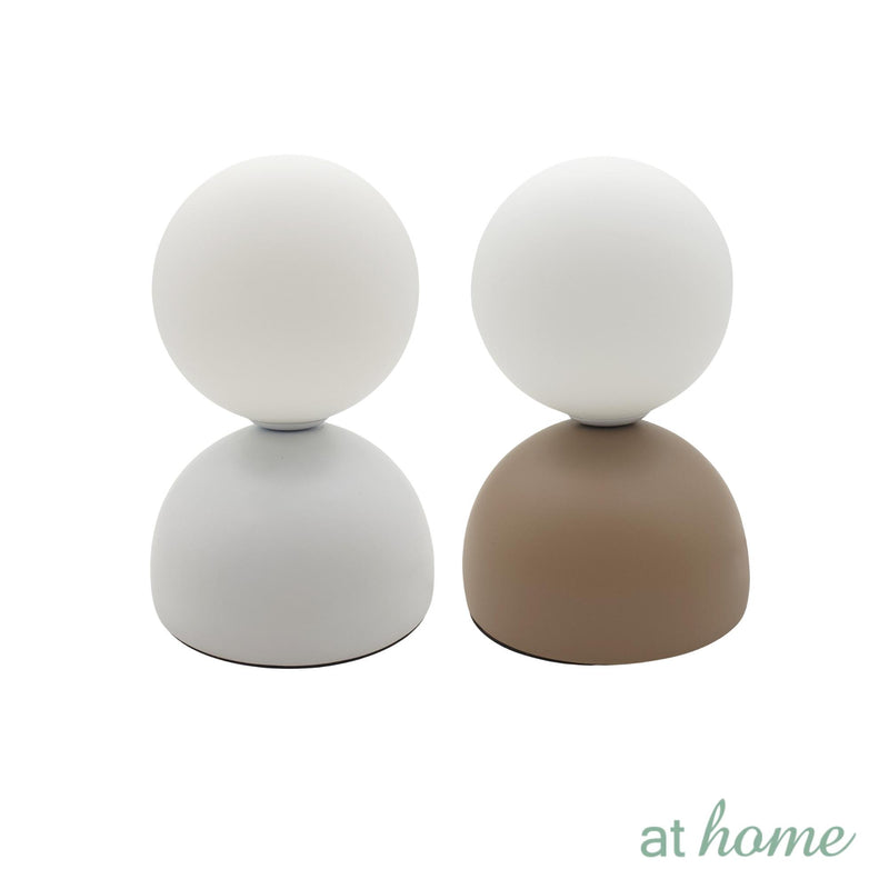 Xue or Xun and Xui Ceramic & Glass Ball Shade Table Lamp