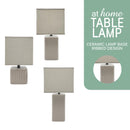 Zebedee Table Lamp Ceramic Ribbed Design Modern Lighting
