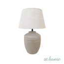 Zadie & Zinnia or Zylia Ceramic Table Lamp Terracotta Finish — Deluxe Pieces