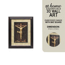 The Crucifix Jesus Christ 3D Embossed Wall Art Frame — Essential