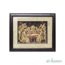 The Last Supper Jesus Christ 3D Embossed Large Design Wall Art Framed Decoration — Essential