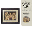 The Last Supper Jesus Christ 3D Embossed Large Design Wall Art Framed Decoration — Essential
