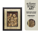The Holy Family Jesus Christ 3D Wall Art Framed Decoration — Essential