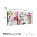 Jasmin Canvas Art Wall Decor Inspirational Quotes Floral Ready to Hang — Set of 3