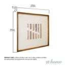 Jara & Jarres Framed Wall Art 3D Solid Wood Rhythm Decoration Ready To Hang — Deluxe Pieces