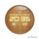 Janoah Digital LED Wall & Tabletop Clock Wood Material Design