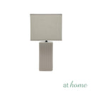 Zebedee Table Lamp Ceramic Ribbed Design Modern Lighting